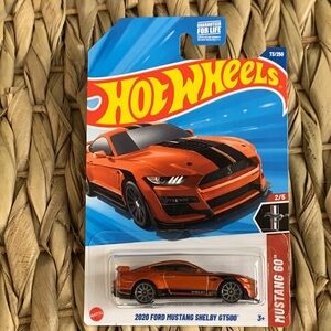 Hot Wheels 2020 Ford Mustang Shelby GT500 Pony Car 60 Anniversary New 2025 GHB32